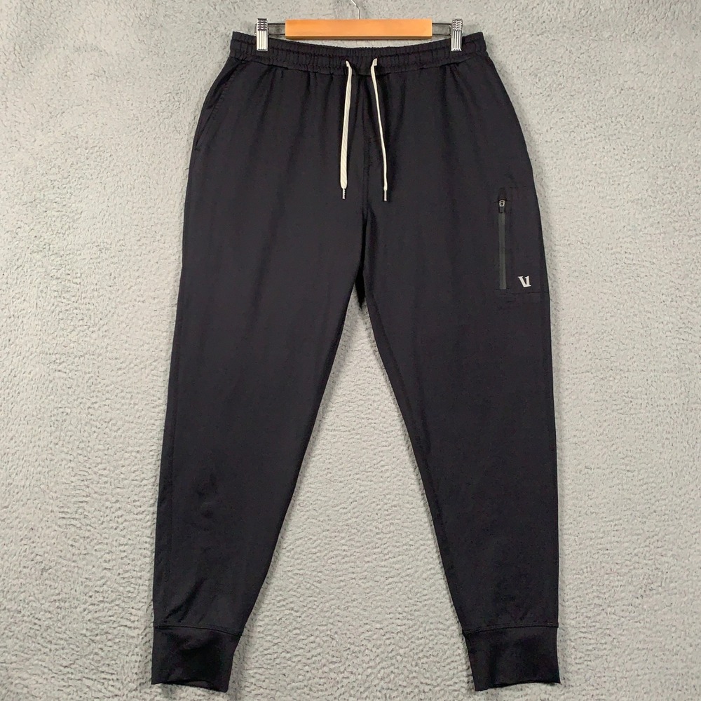 Vuori Sunday Performance Jogger Mens Large L Black Tapered Activewear Sweatpants